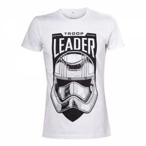 Image of Star Wars VII The Force Awakens Adult Male Troop Leader Stormtrooper Small T-Shirt