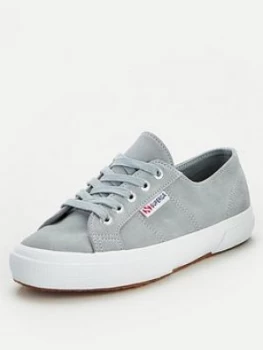 Image of Superga 2750 Suede Plimsoll - Light Grey