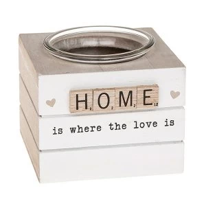 Image of Scrabble Tealight Holder Home