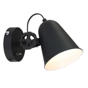 Image of Dolphin Dome Wall Light Black Matt