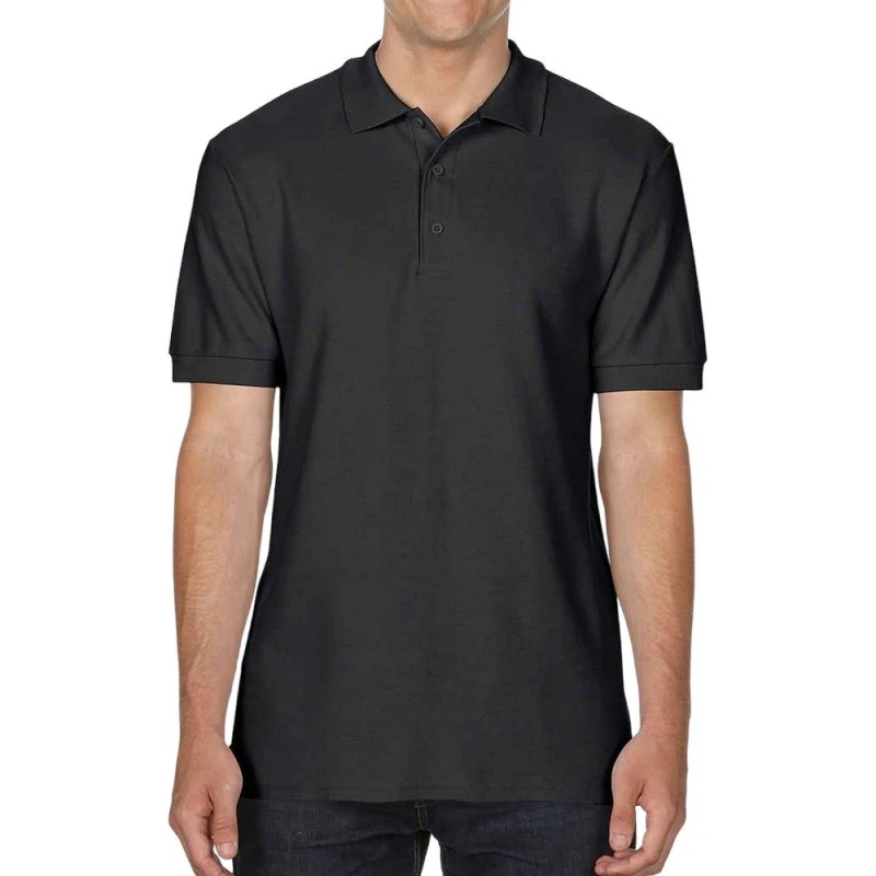 Image of Gildan Mens Sports Polo Shirt in Black Size: Small Black Male S