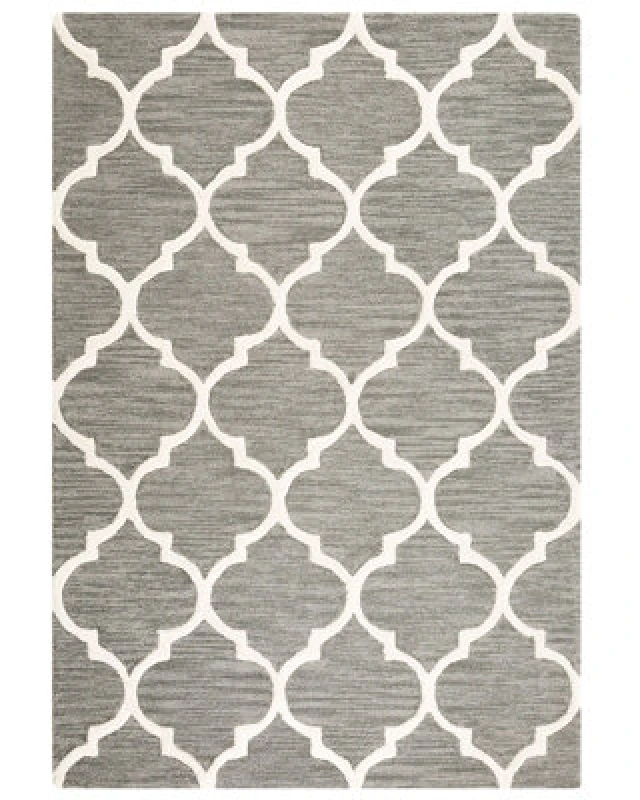 Image of Beliani Rug Yalova Grey 140 X 200 Cm Wool