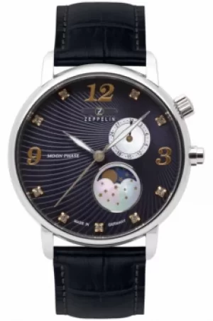 Image of Mens Zeppelin Luna Mondphase Watch 7637-3