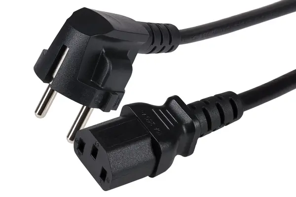 Image of Maplin Maplin Power Lead EU Schuko Plug to IEC C13 3 Pin Plug Female - 2m (Not Fused) PL009