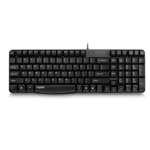 Image of Rapoo N2400 Spill-Resistant Keyboard - Black