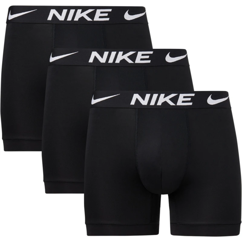 Image of Nike 3 Pack Dri-FIT Boxer Shorts Mens Black male Large