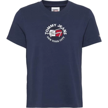 Image of Tommy Jeans Regular Timeless T Shirt - Twilight Navy