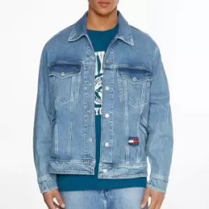 Image of Tommy Jeans Mens Archive Oversize Jacket - Denim Light - M