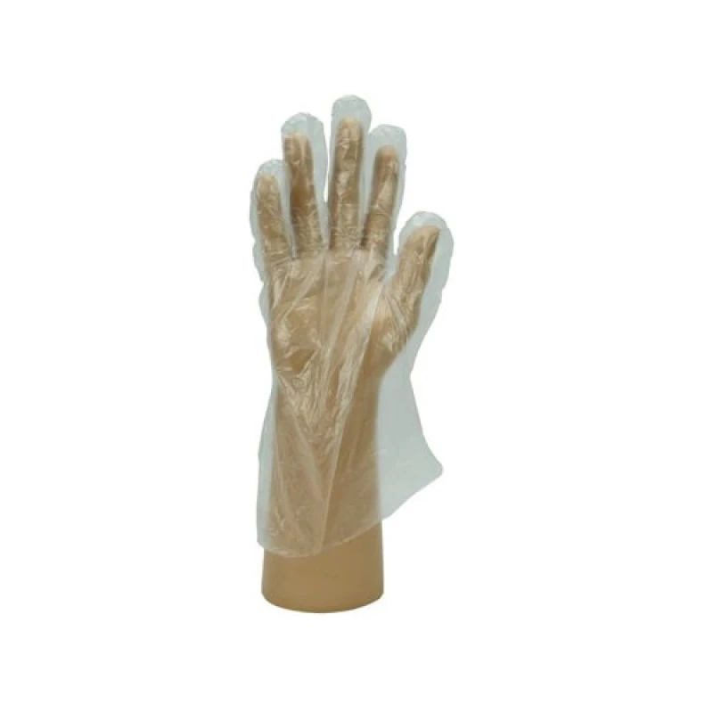 Image of Polyco Shield Polythene Disposable Glove Small Clear (100 Pack) GD52/S