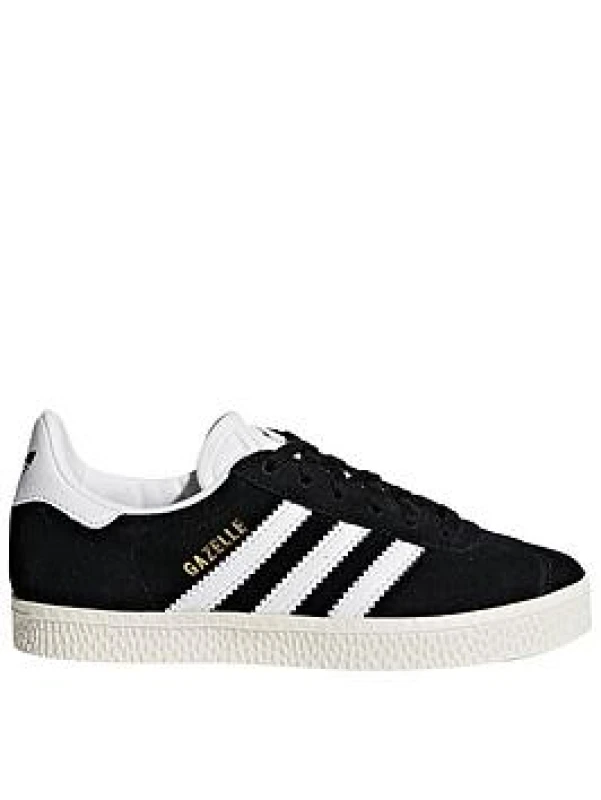 Image of adidas Black & white gazelle Junior trainers Black/White UK 13.5 (EU 32)
