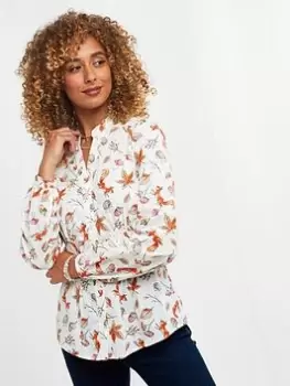 Image of Joe Browns Woodland Wonders Blouse - White, Size 12, Women