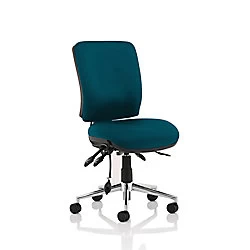 Image of Dynamic Independent Seat & Back Task Operator Chair Without Arms Chiro Maringa Teal Seat Medium Back