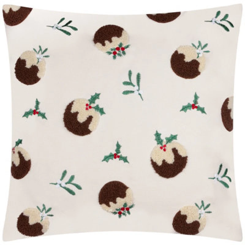Image of Furn Furn Puddings Tufted Velvet Cushion in White Size: 45cm x 45cm White 45cm x 45cm Unisex 5025532360786