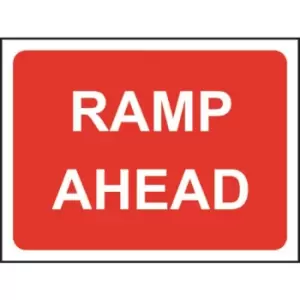 Image of 600 X 450MM Temporary Sign & Frame - Ramp Ahead