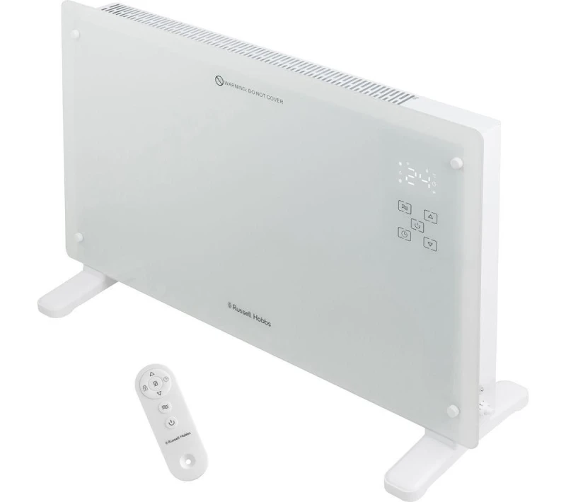 Image of Russell Hobbs RHPANH2006W Glass Panel Heater With Remote Control 2000W - White