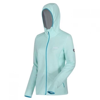 Image of Regatta Womens Terota Full Zip Hooded Fleece - Cool Aqua