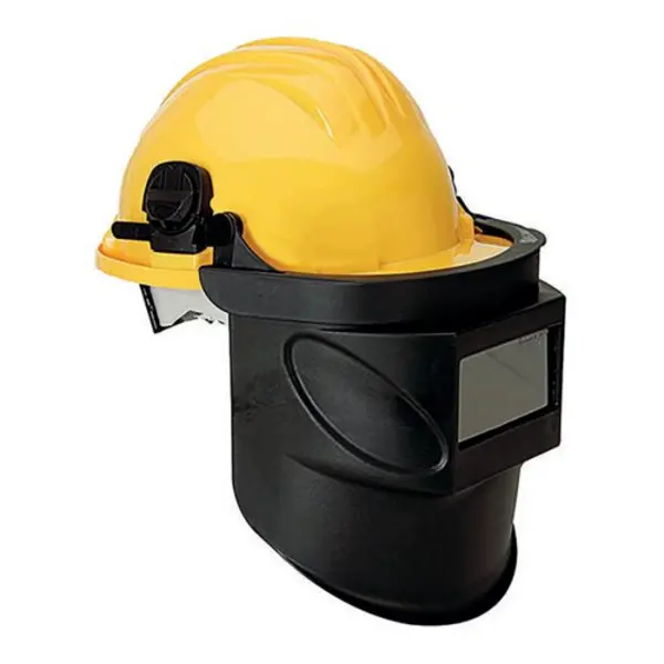 Image of Climax Climax Helmet Mounted Welding Shield Yellow CX415AWS