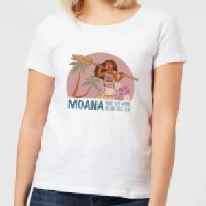 Image of Moana Read The Sea Womens T-Shirt - White - M