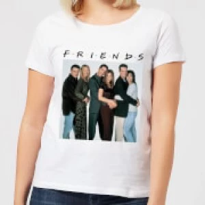 Image of Friends Group Shot Womens T-Shirt - White - S