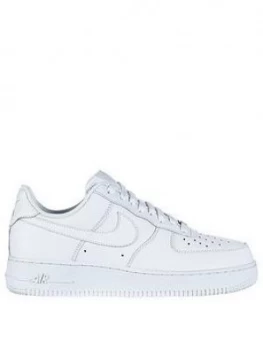 Image of Nike Air Force 1 '07 Trainers, White/White, Size 10, Men