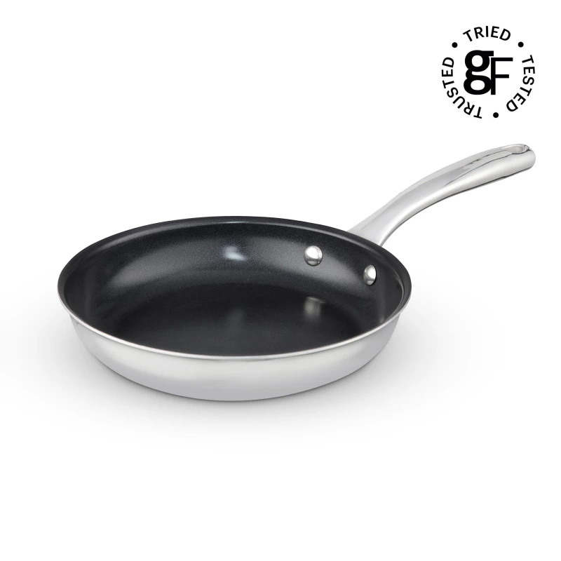 Image of Tower Tower Good Food in Partnership with Tri-Ply 28cm Frying Pan GF900272 in Black A Unisex 5056462377315