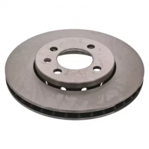Image of Pair of Brake Discs 43841 by Febi Bilstein Front Axle