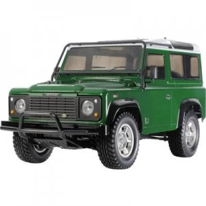 Image of Tamiya Land Rover Defender 90 Brushed 1:10 RC model car Electric Crawler 4WD Kit