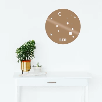 Image of Leo Horoscope - Copper Copper Decorative Metal Wall Accessory
