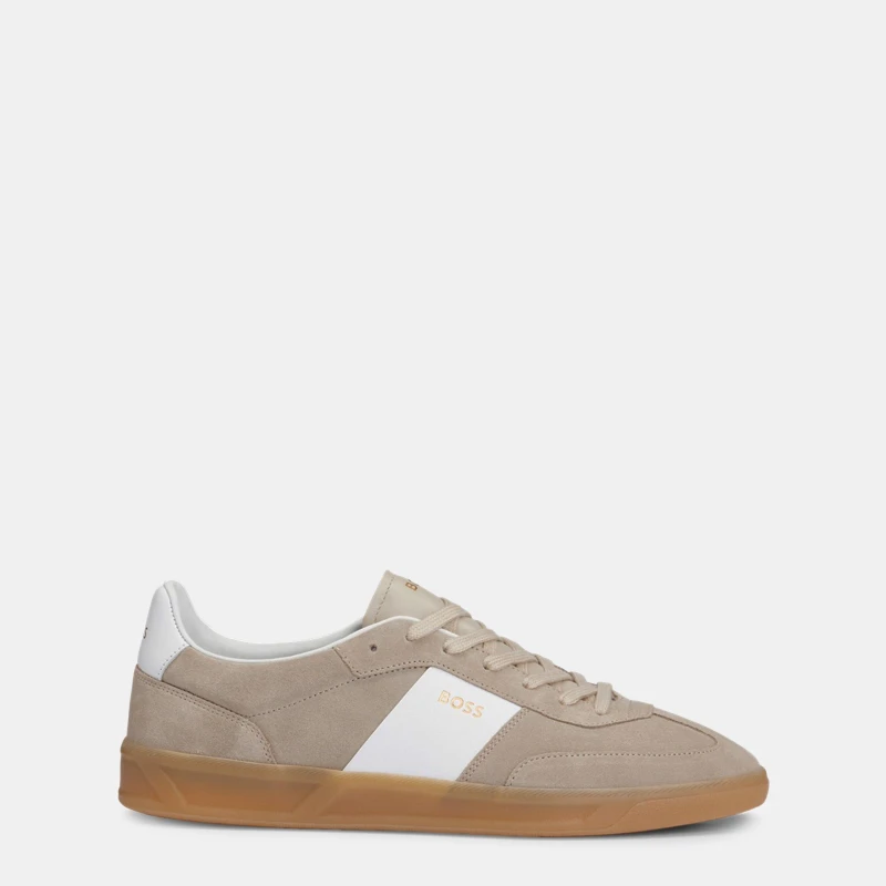 Image of Boss Mens Brandon Tennis Trainer, Tennis Style Med Beige 260 male 7 (41)