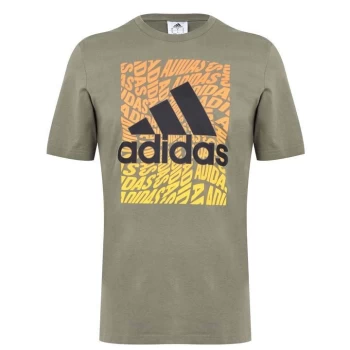 Image of adidas Graphic Logo T-Shirt Mens - Green