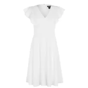 Image of DKNY Fit And Flare Dress - White