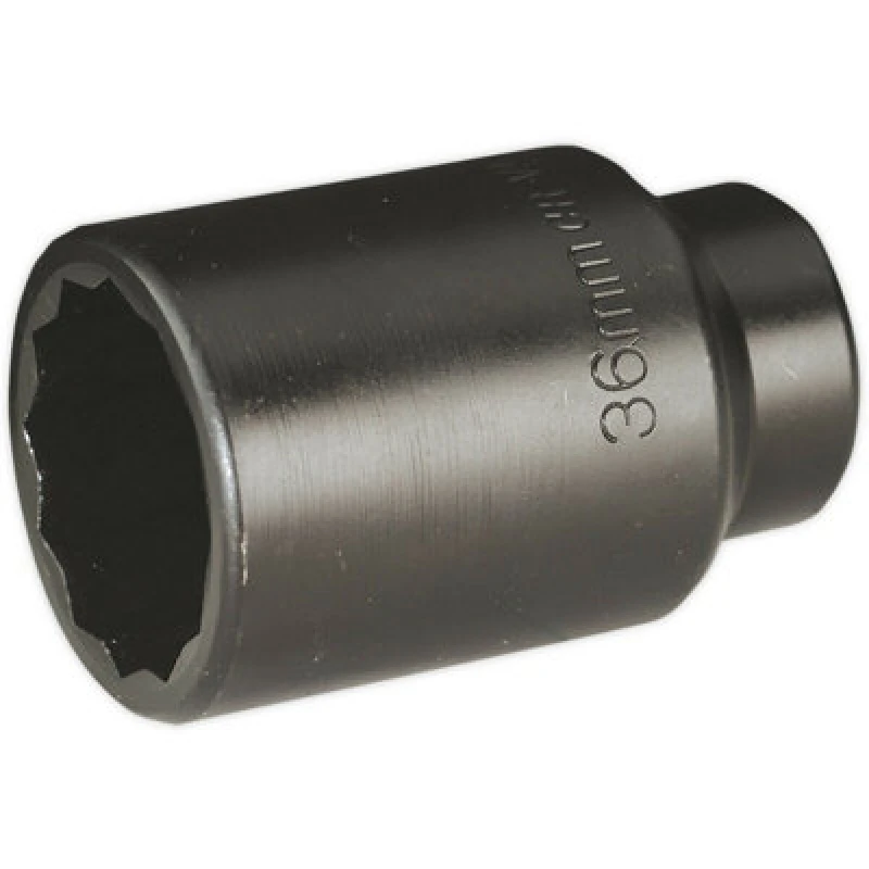 Image of Loops 36mm Bi-Hex Deep Impact Socket - 1/2 Inch Sq Drive - Chromoly Wrench Socket Multi