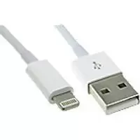 Image of Maplin Lightning Connector to USB-A Cable - White, 1m