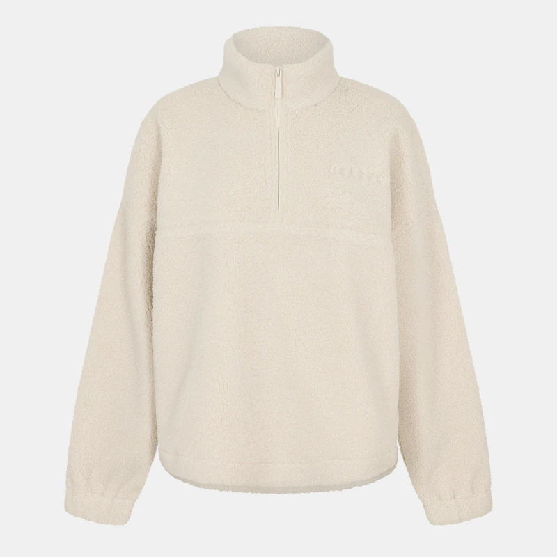 Image of USA Pro Borg Quarter Zip Fleece Womens Cream female 8 (36)