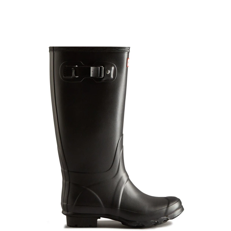 Image of Hunter 'Huntress' Wide Leg Wellington Boot Black female