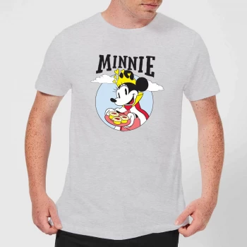 Image of Disney Mickey Mouse Queen Minnie Mens T-Shirt - Grey - XS - Grey