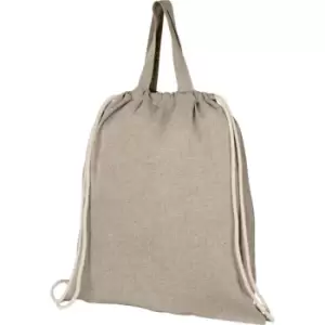 Image of Bullet Adults Unisex Pheebs 150gm Drawstring Backpack (One Size) (Heather Natural)