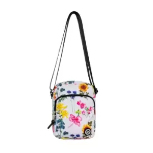 Image of Hype Roadman Floral Shoulder Bag (One Size) (White/Yellow/Pink)