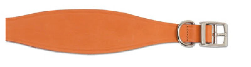 Image of Ancol Greyhound Leather Collar Tan 34-43Cm