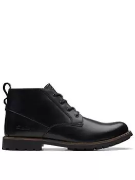 Image of Clarks Westcombe Mid Boots - Black, Size 6, Men