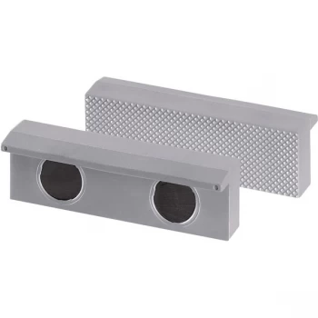 Image of Heuer 110 140 Aluminium Magnetic Protective Jaws - Jaw Width:140mm