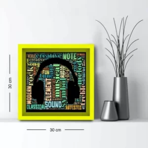 Image of 3030AHS-051 Multicolor Decorative Framed MDF Painting