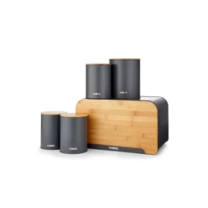 Image of Tower 5 Piece Scandi Grey Storage Set