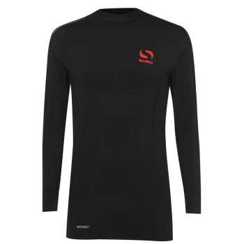 Image of Sondico Thermal Mock Base Layer Top Junior Boys - Black