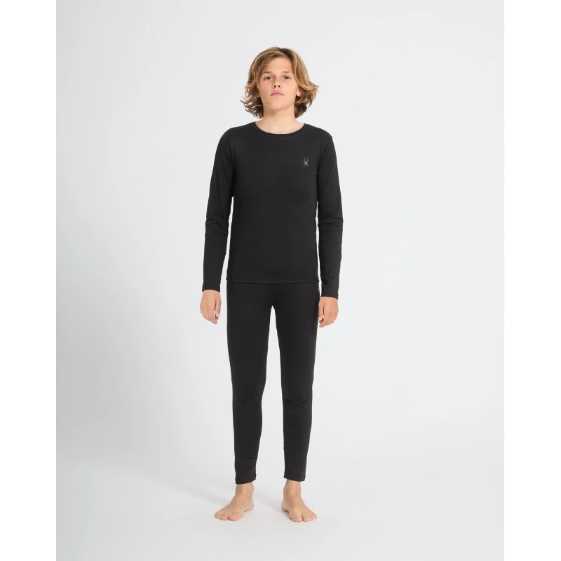 Image of Spyder Unisex Kids Boxed Baselayer Set Black unisex XL