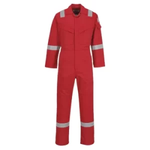 Image of Biz Flame Mens Aberdeen Flame Resistant Coverall Red 36" 32"