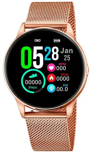 Image of Lotus L50001/A SmarTime Womens Rose Gold Mesh + Free Watch