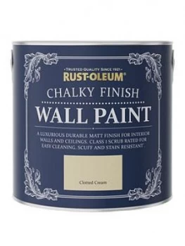 Image of Rust-Oleum Chalky Wall Paint Clotted Cream 2.5L