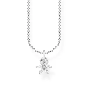 Image of THOMAS SABO Silver CZ Flower Necklace
