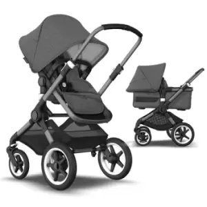 Image of Bugaboo Fox 3 Complete Pushchair, Graphite + Grey Melange